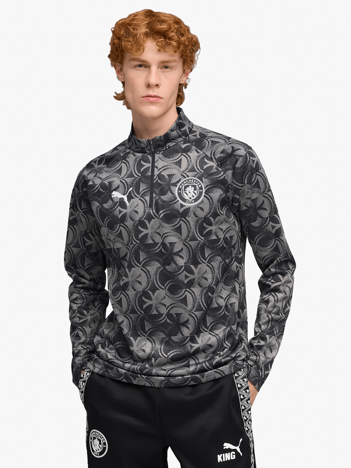 MANCHESTER CITY WARM UP 1/4 ZIP TOP