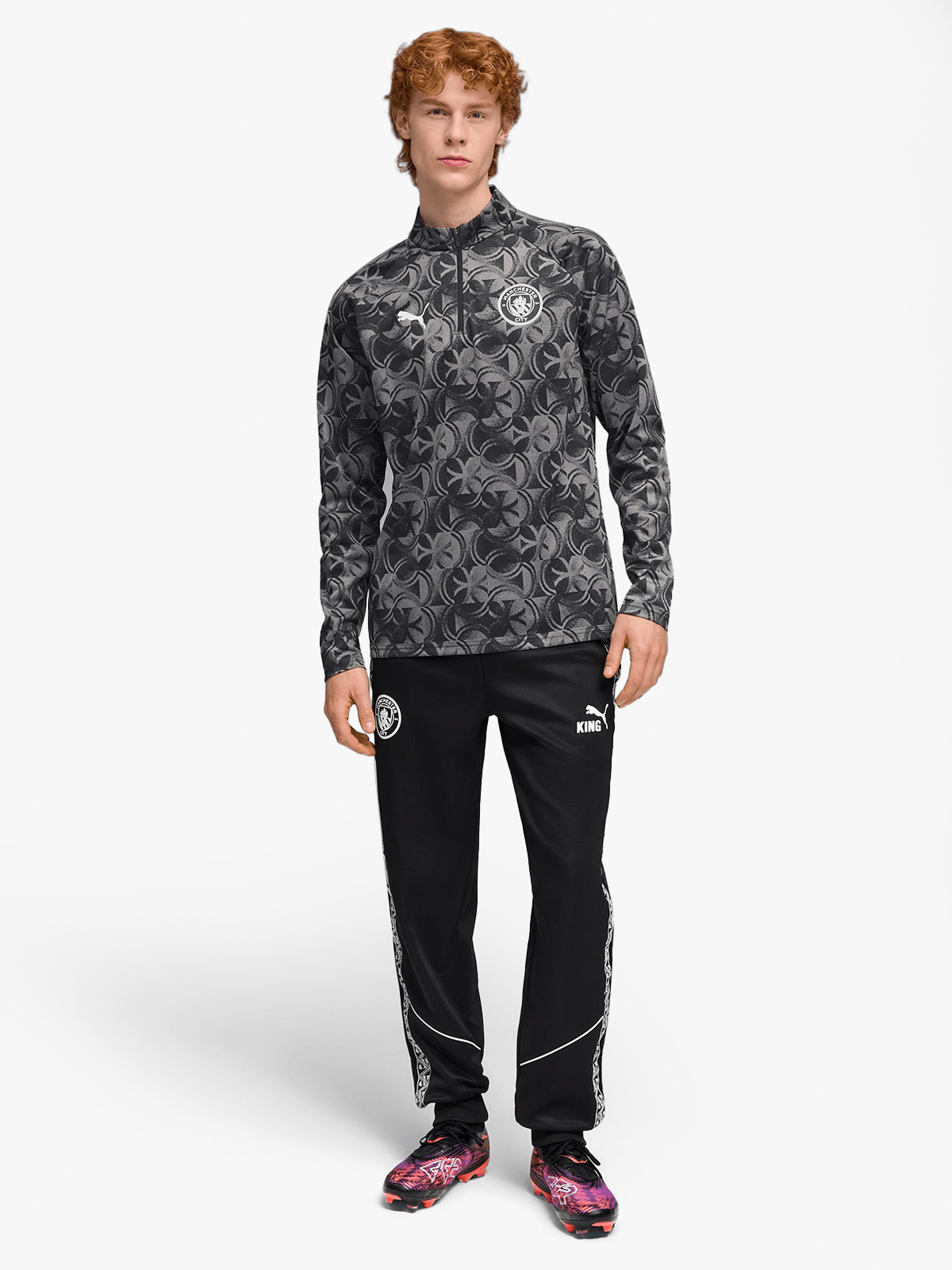 MANCHESTER CITY WARM UP 1/4 ZIP TOP
