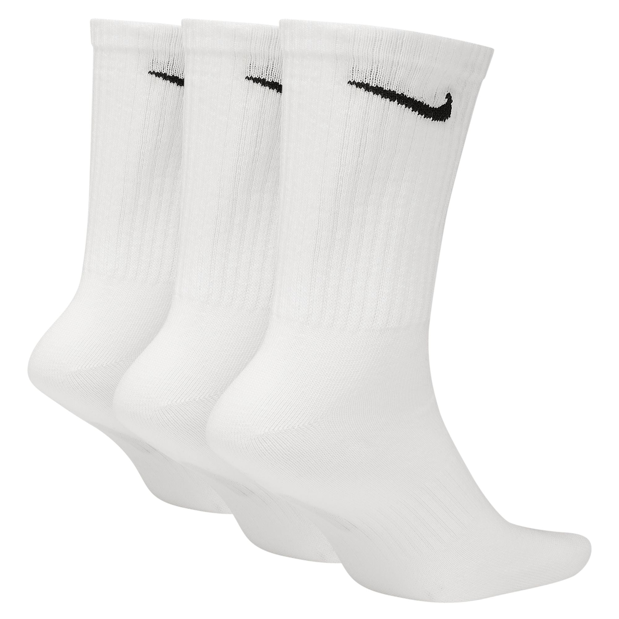 NIKE EVERYDAY 3-Pack White CREW SOCKS
