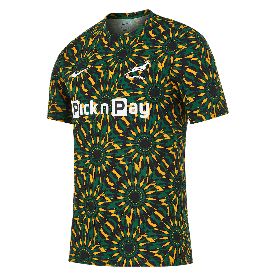 Springboks Nike Mens Pre-Match Short Sleeve Top Black – Mike's Sports